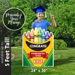 Box of Crayons Grad Sign 3