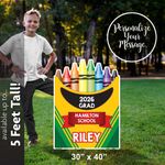 Box of Crayons Grad Sign 2
