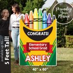 Box of Crayons Grad Sign 1
