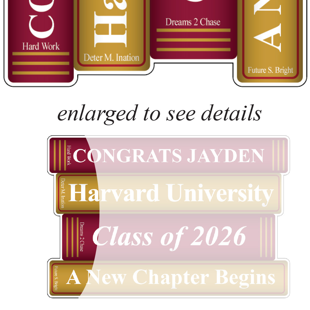 Graduation Textbooks Lawn Sign 4