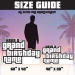 Car Thief Video Game Inspired Birthday Lawn Sign 2