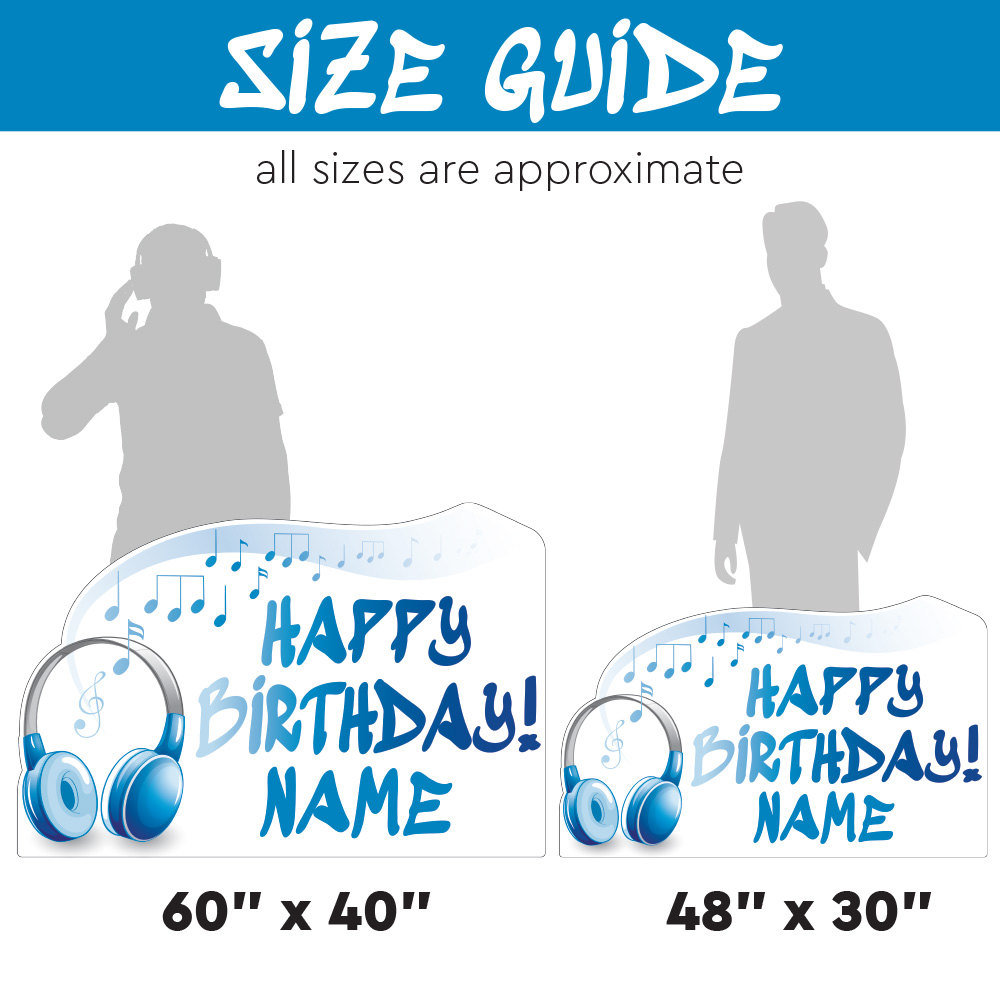 Headphones & Music Birthday Lawn Sign 3