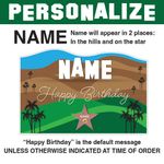 Hollywood Hills Birthday Lawn Sign 2