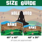 Hollywood Hills Birthday Lawn Sign 4