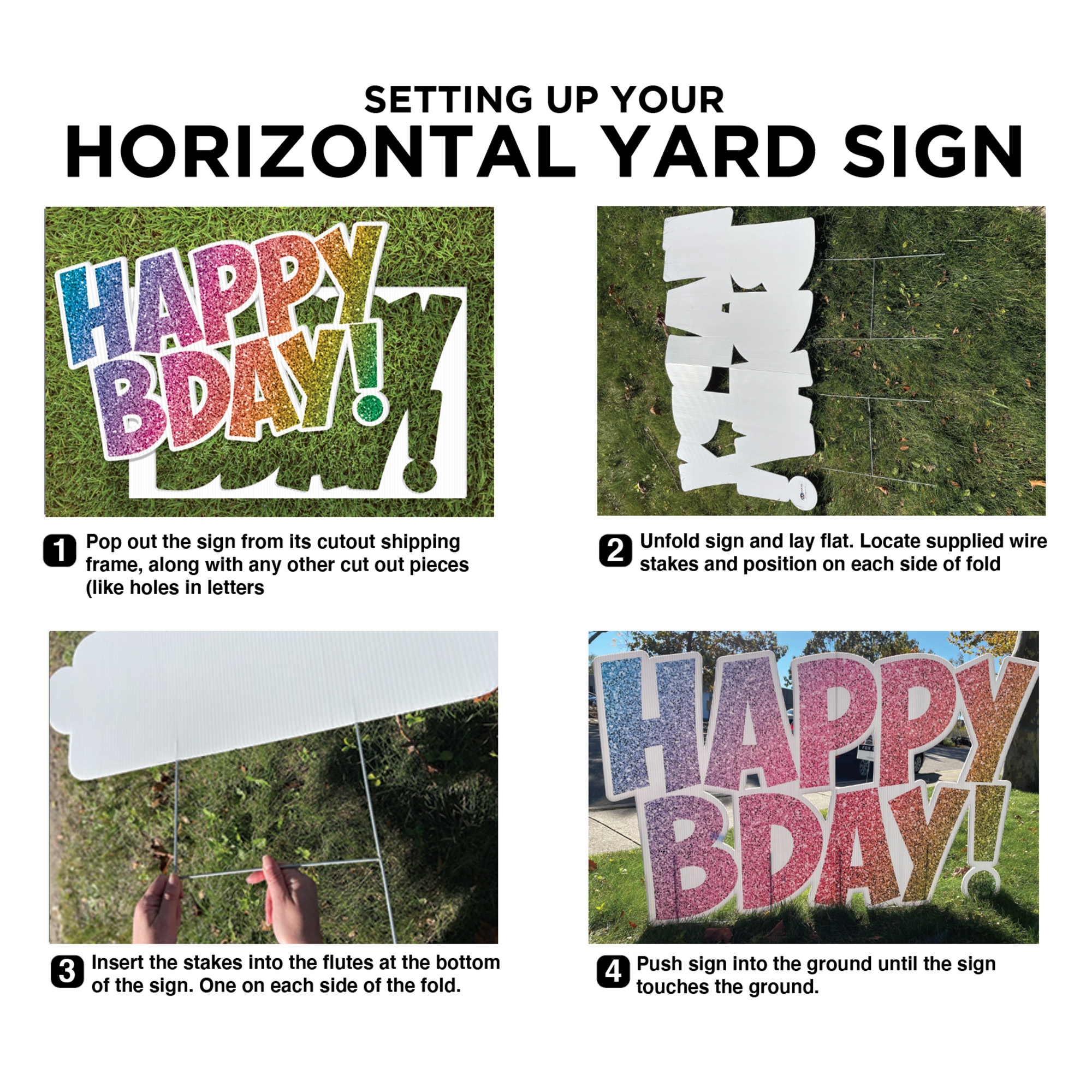 Summer Adventure Cartoon Birthday Lawn Sign 6