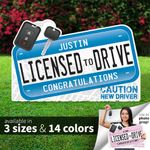 Licensed to Drive Lawn Sign & Photo Prop 1