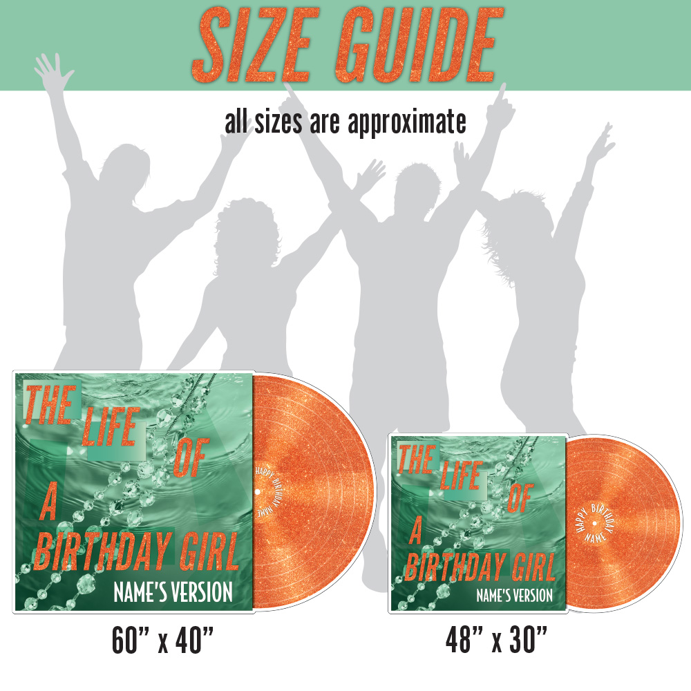 The Life of a Birthday Girl Lawn Sign 4