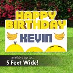 Yellow Underling Banana Birthday Lawn Sign 1