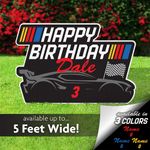 NASCAR Happy Birthday lawn sign
