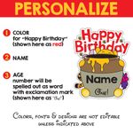 Honey Bear & Friends Birthday Lawn Sign 2