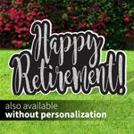 Happy Retirement no personalization