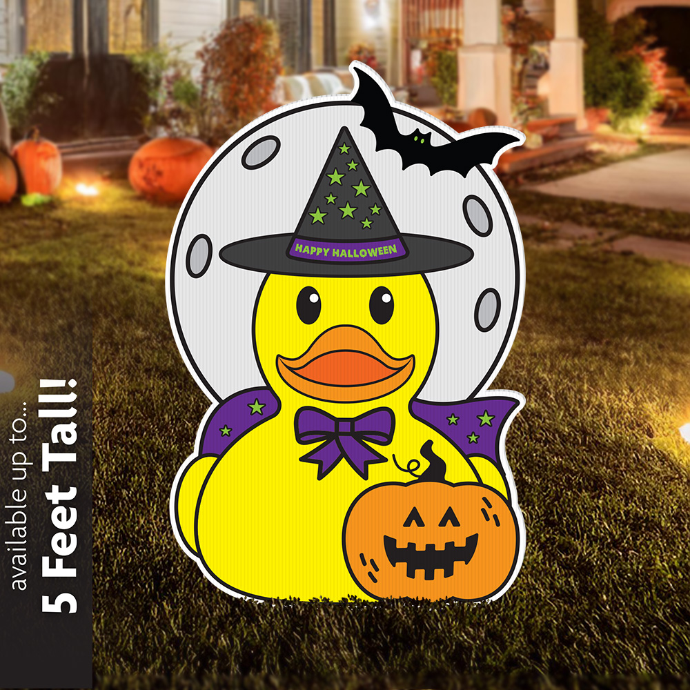 Rubber Ducky Halloween Lawn Sign 1