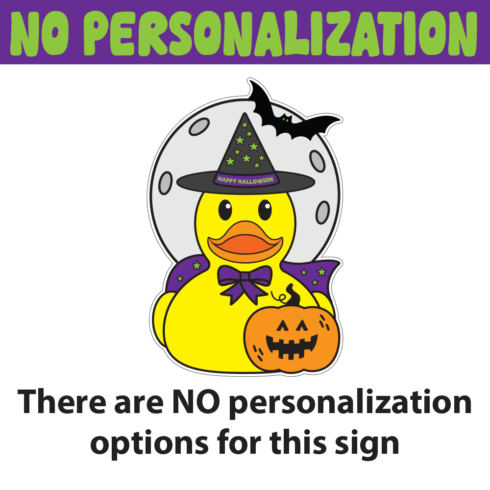 Rubber Ducky Halloween Lawn Sign 2