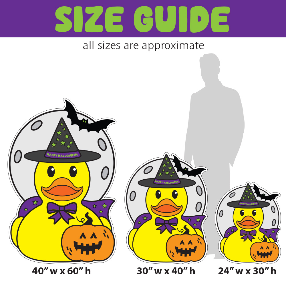 Rubber Ducky Halloween Lawn Sign 4