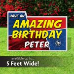 Amazing Birthday Comic Book Birthday Lawn Sign 1
