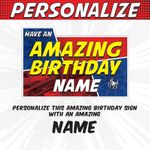 Amazing Birthday Comic Book Birthday Lawn Sign 3