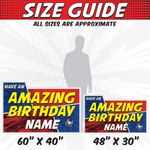 Amazing Birthday Comic Book Birthday Lawn Sign 2