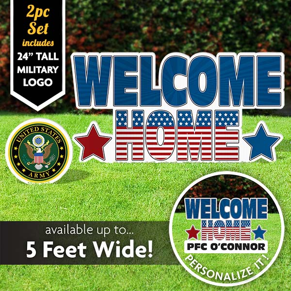 Welcome Patriotic Sign