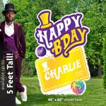 Willy Wonka Golden Ticket Birthday Lawn Sign 40x60