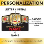 Wrestling Champion Belt Birthday Lawn Sign 2