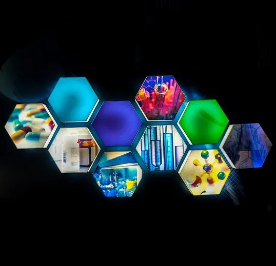 Wall Hexagon Light Box