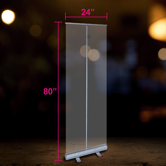 24" Roll up Clear Patition