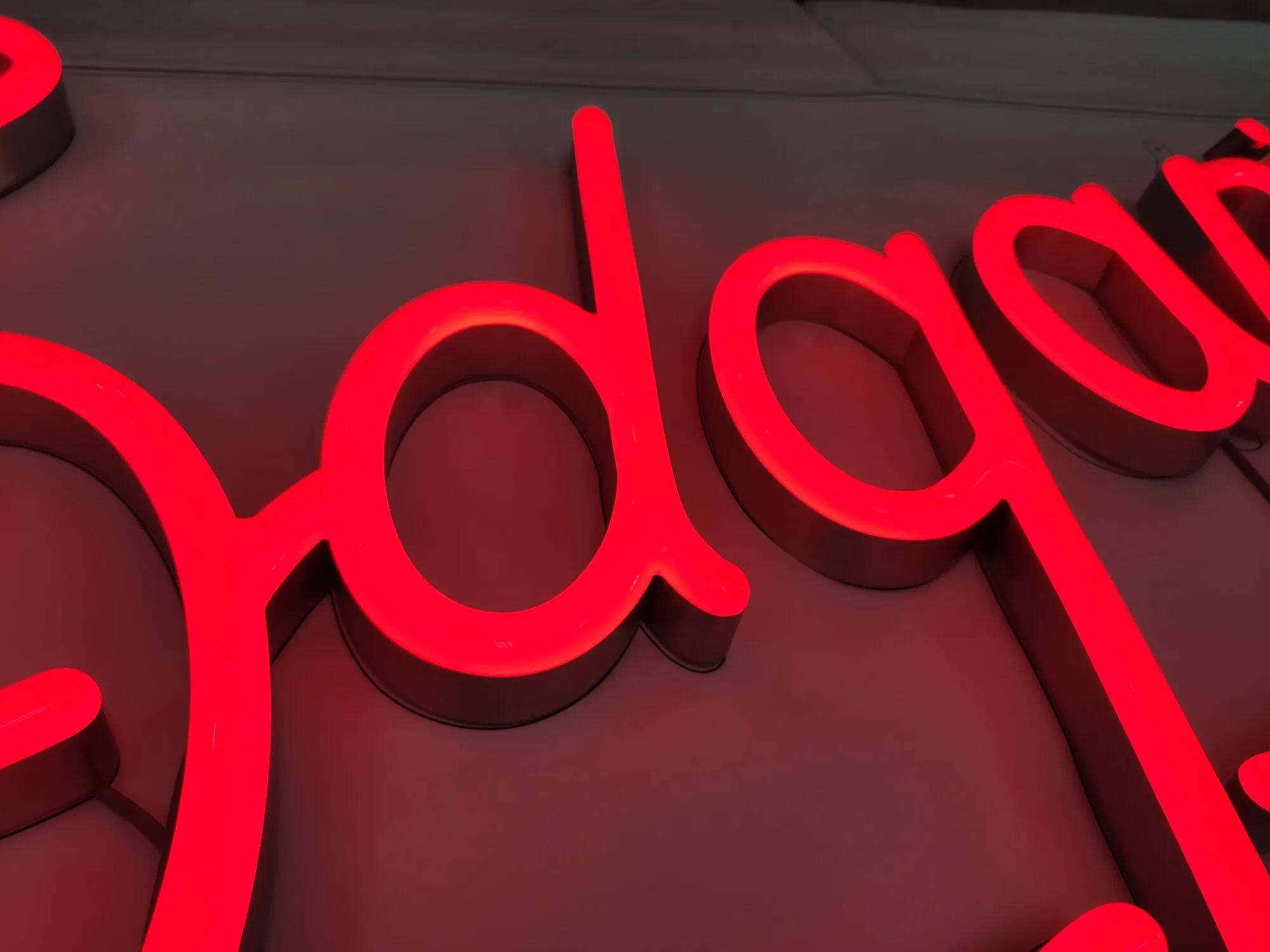 Faux Neon Letters 1