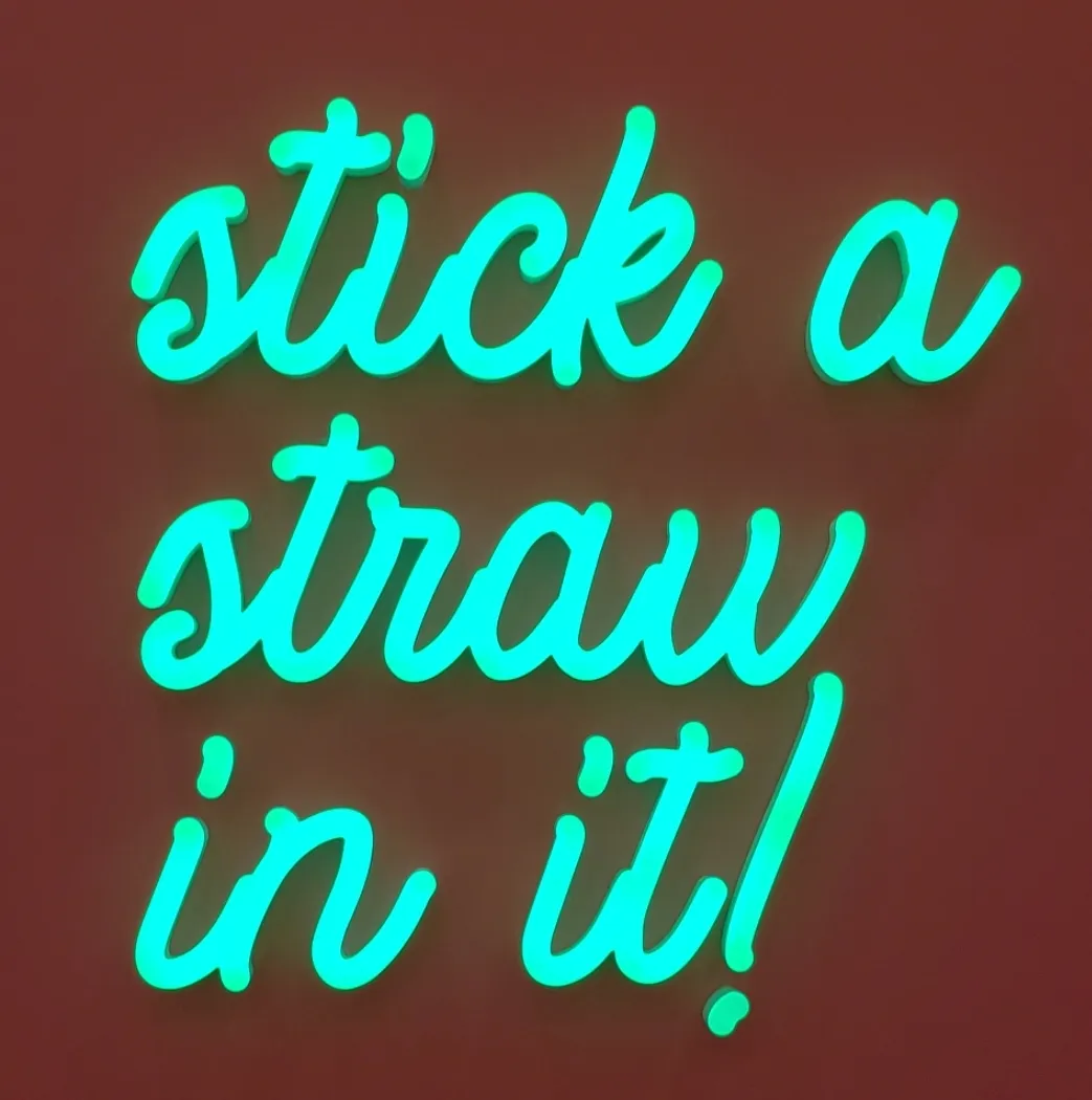 Faux Neon Letters 4