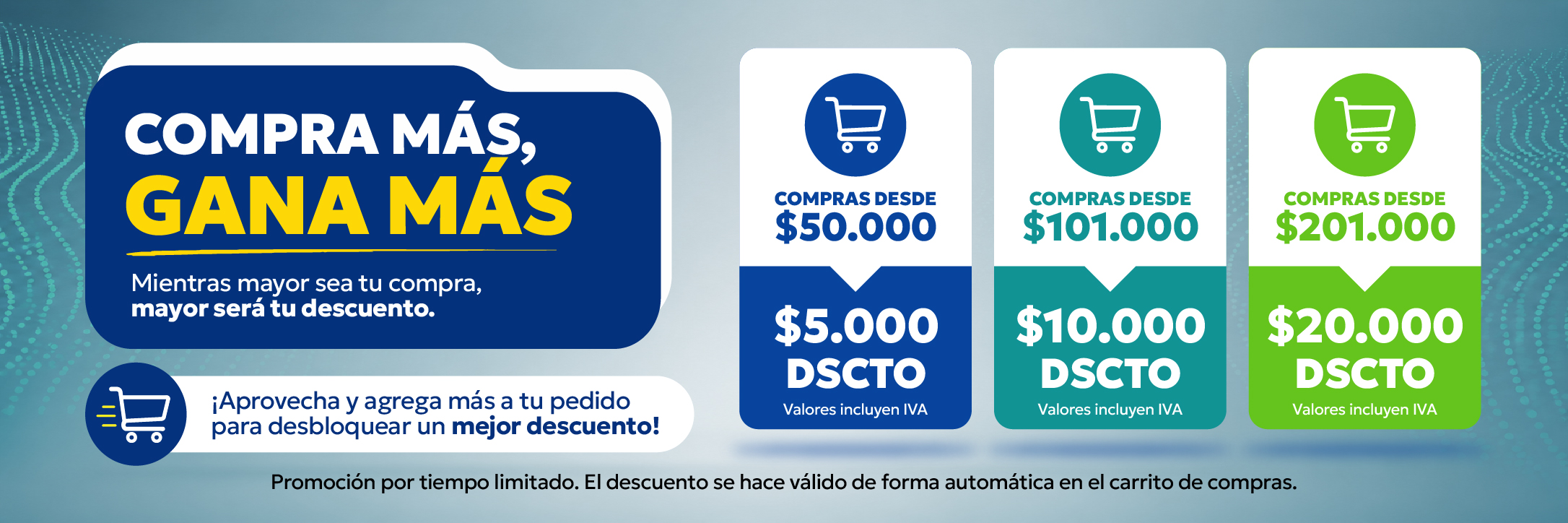 Compra mas y gana más
