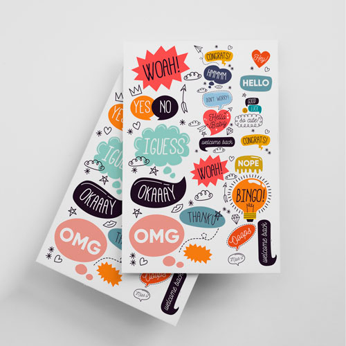 Etiquetas varias En PVC por m2 personalizable – Aloprint