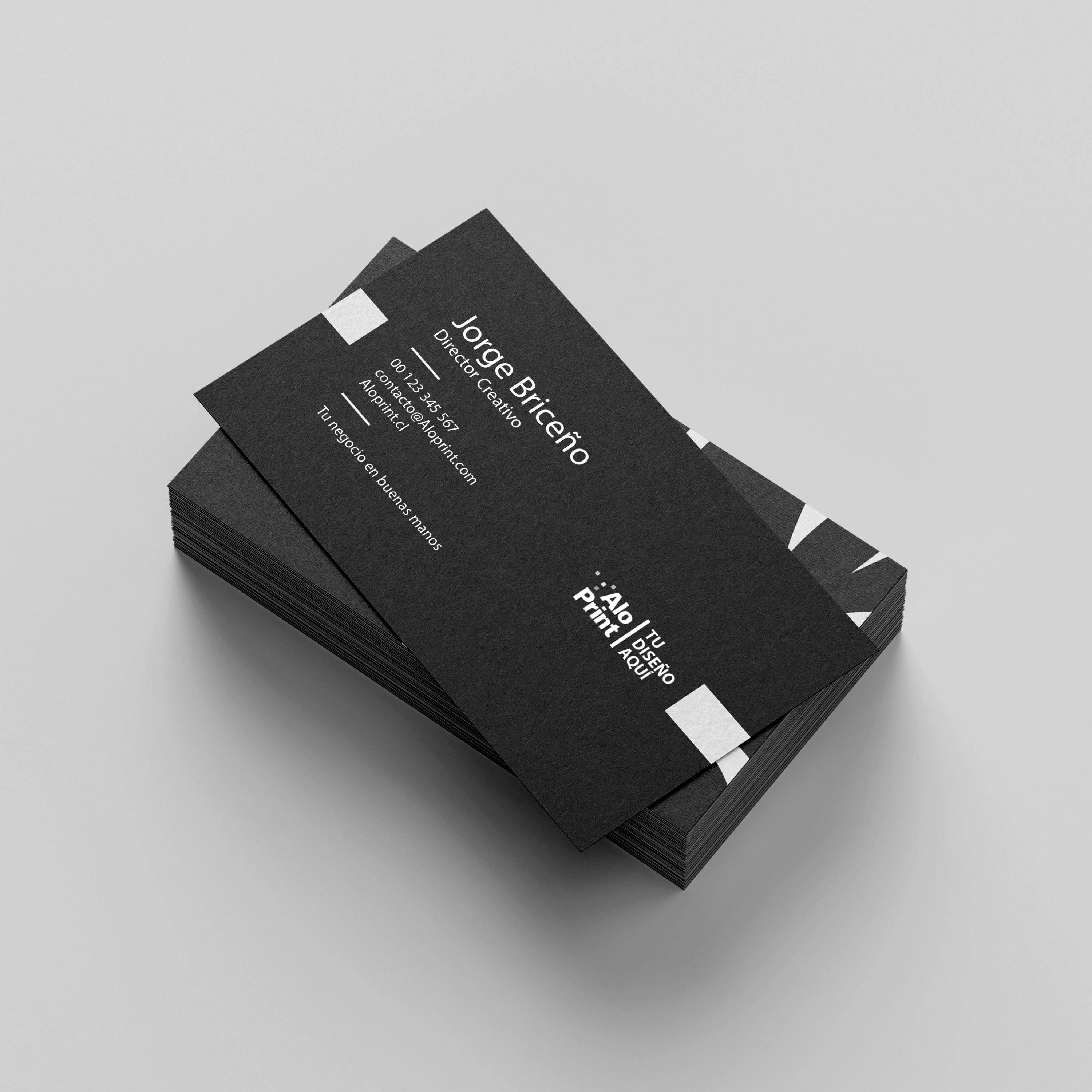 Tarjeta Deluxe impresión en Blanco Tarjeta Deluxe impresión en Blanco personalizable – Aloprint