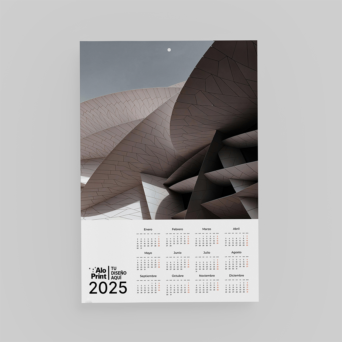 Calendario simple Mural personalizable – Aloprint