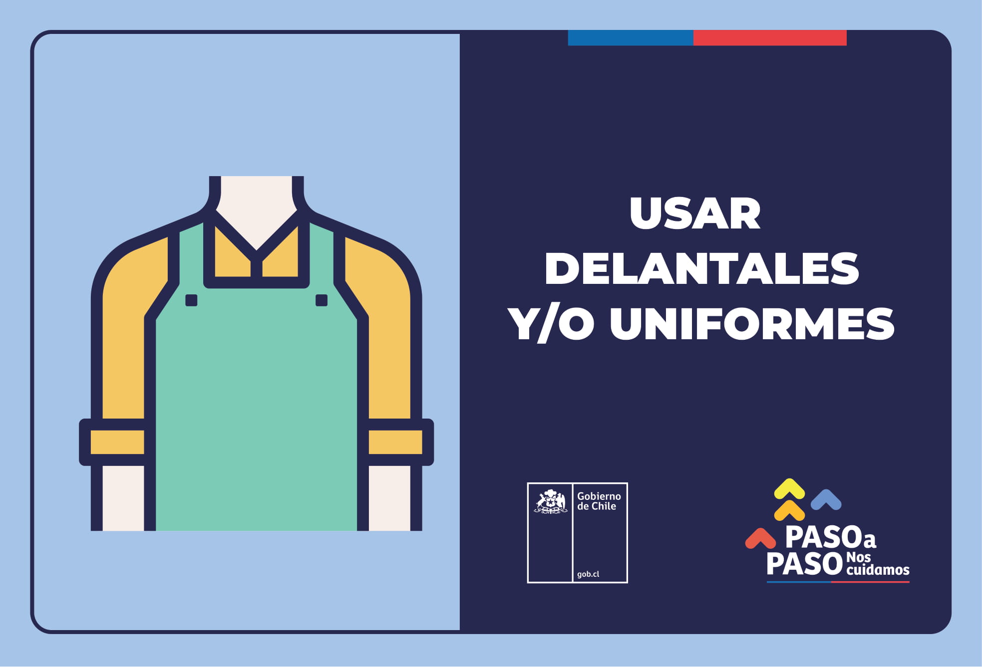 Usar delantales y/o Usar delantales y/o