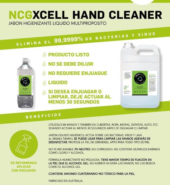 Jabón Higienizante Multiproposito XCELL Jabón Higienizante Multiproposito XCELL