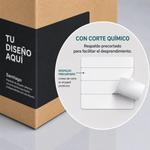 Con corte quimico recto