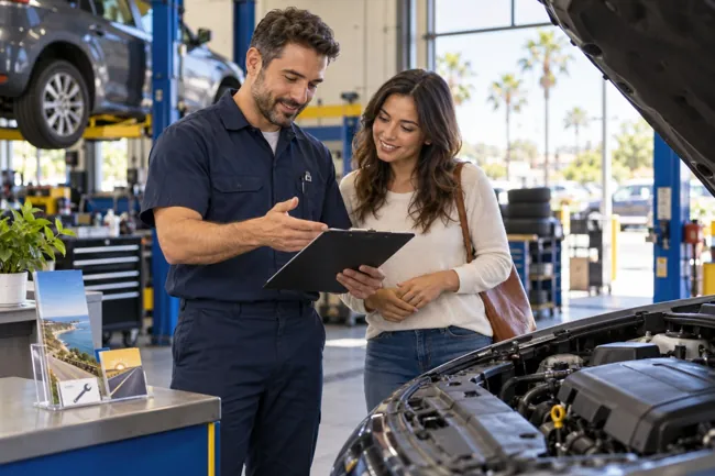 Illustrative Auto Repair business scene