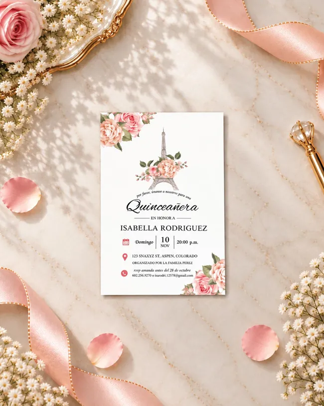 AP Printing Quinceañera collections example