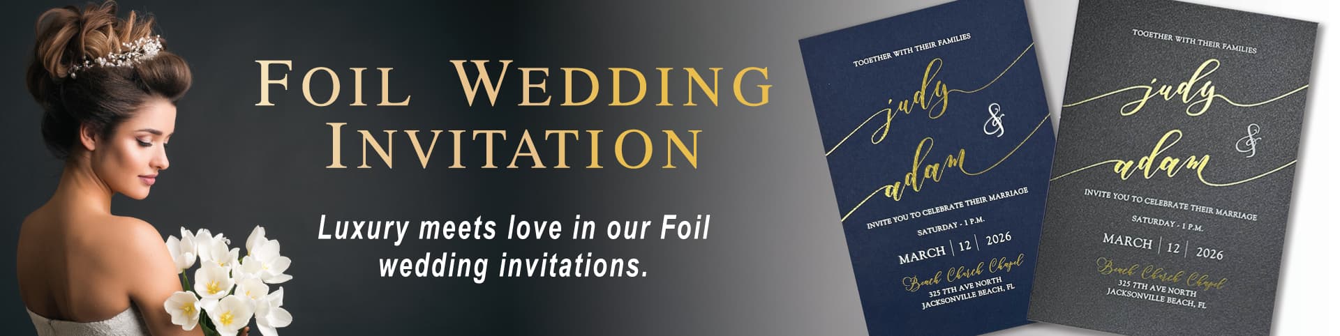 Foil Wedding Invitations