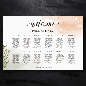 Classic Watercolor Seating Charts