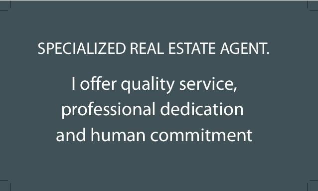 Yellow Agent Real State Business Card Back