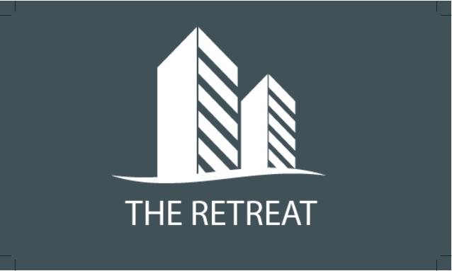 Gray Retreat Real State Business Card Back