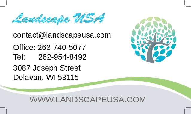 Life Tree Landscaping Business Card Back