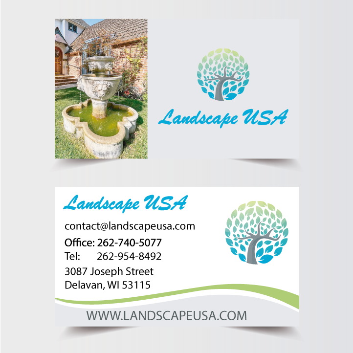 Life Tree Landscaping Business Card Front