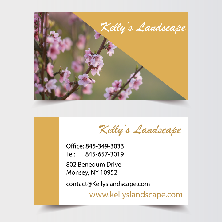 Mustard & Flowers Landscaping Business Card Front