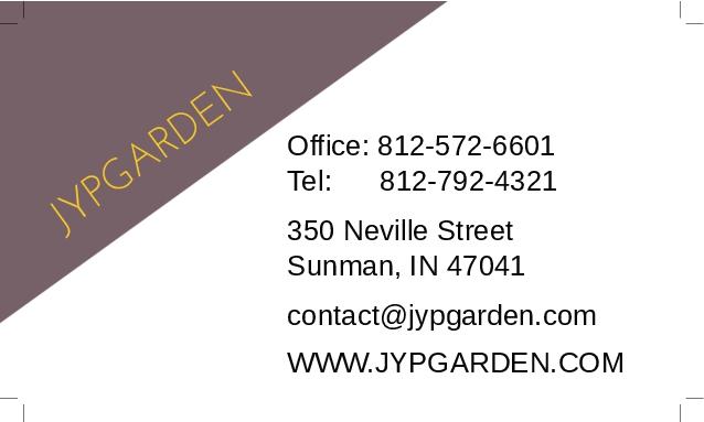 Stone Path Landscaping Business Card Back