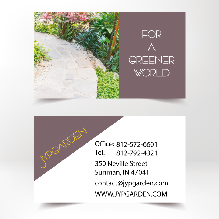 Stone Path Landscaping Business Card Front