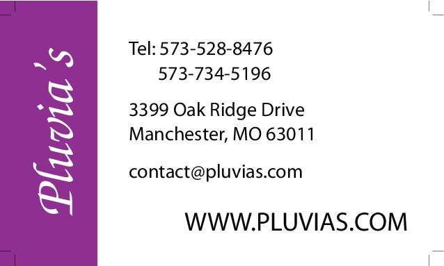 Vivid Violet Landscaping Business Card Back