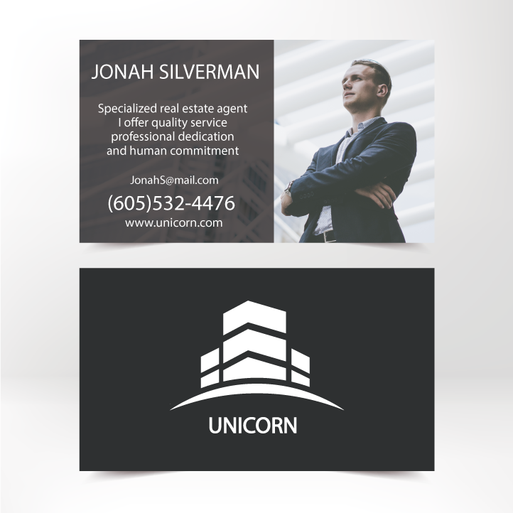 Stone Unicorn Real State Business Card Front