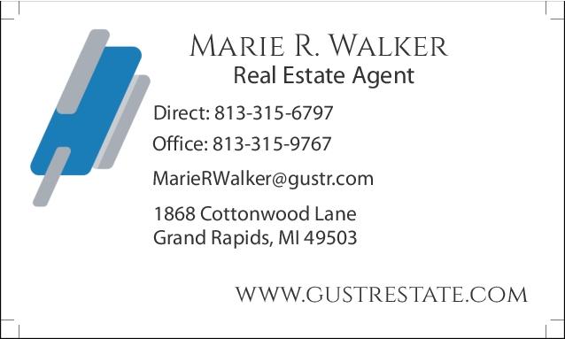 Modern Flow Real State Business Card Back