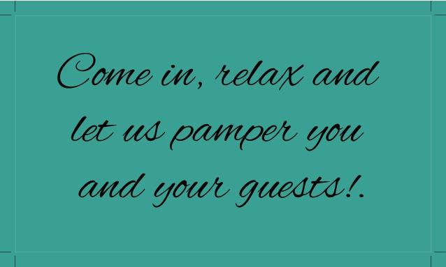 Flowers and Candles Nails & Spa Business Card Back